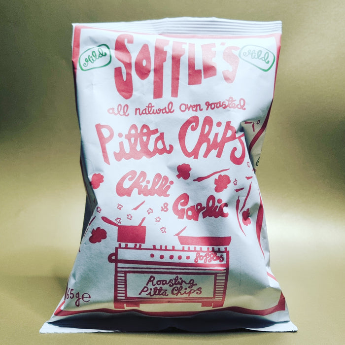 <p>Chilli & Garlic Pitta Chips<br>Soffles<br>165g</p>
