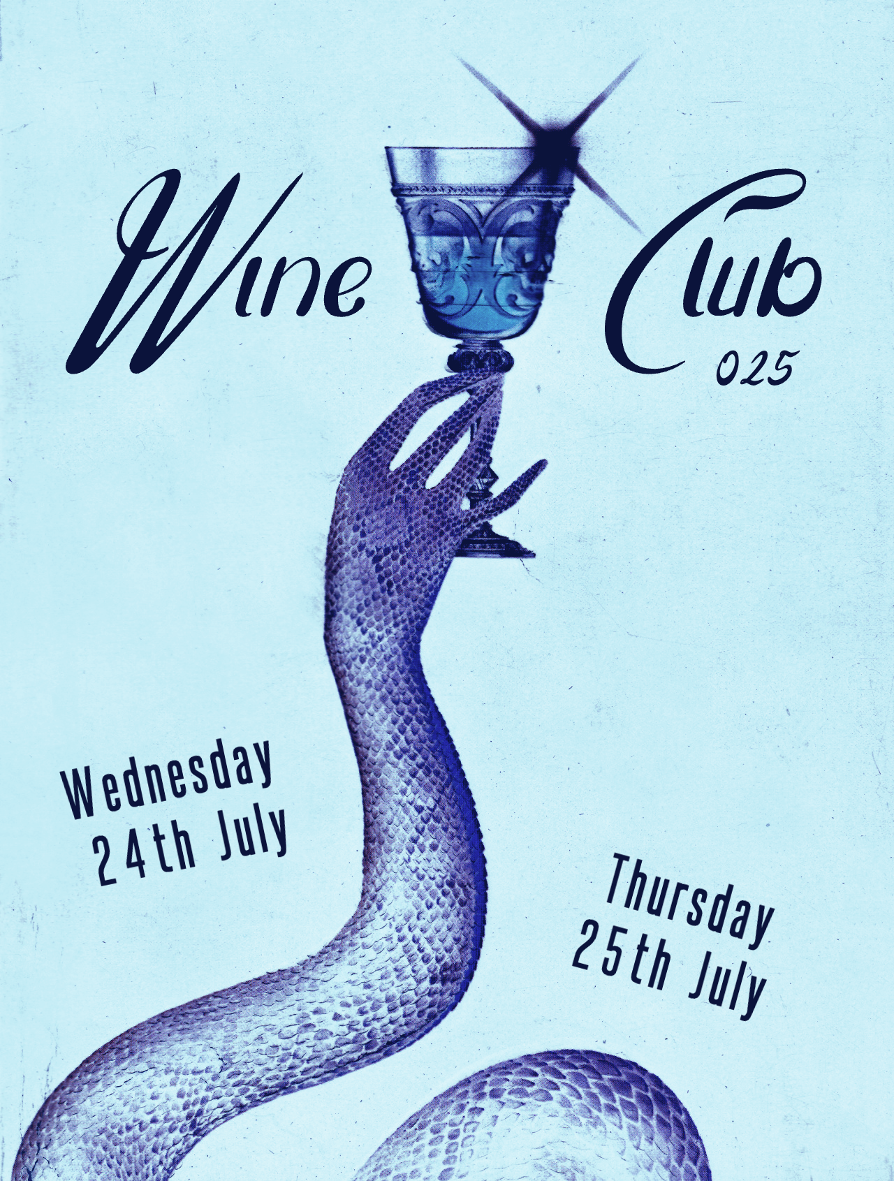 Wine Club 025 Dates Announced