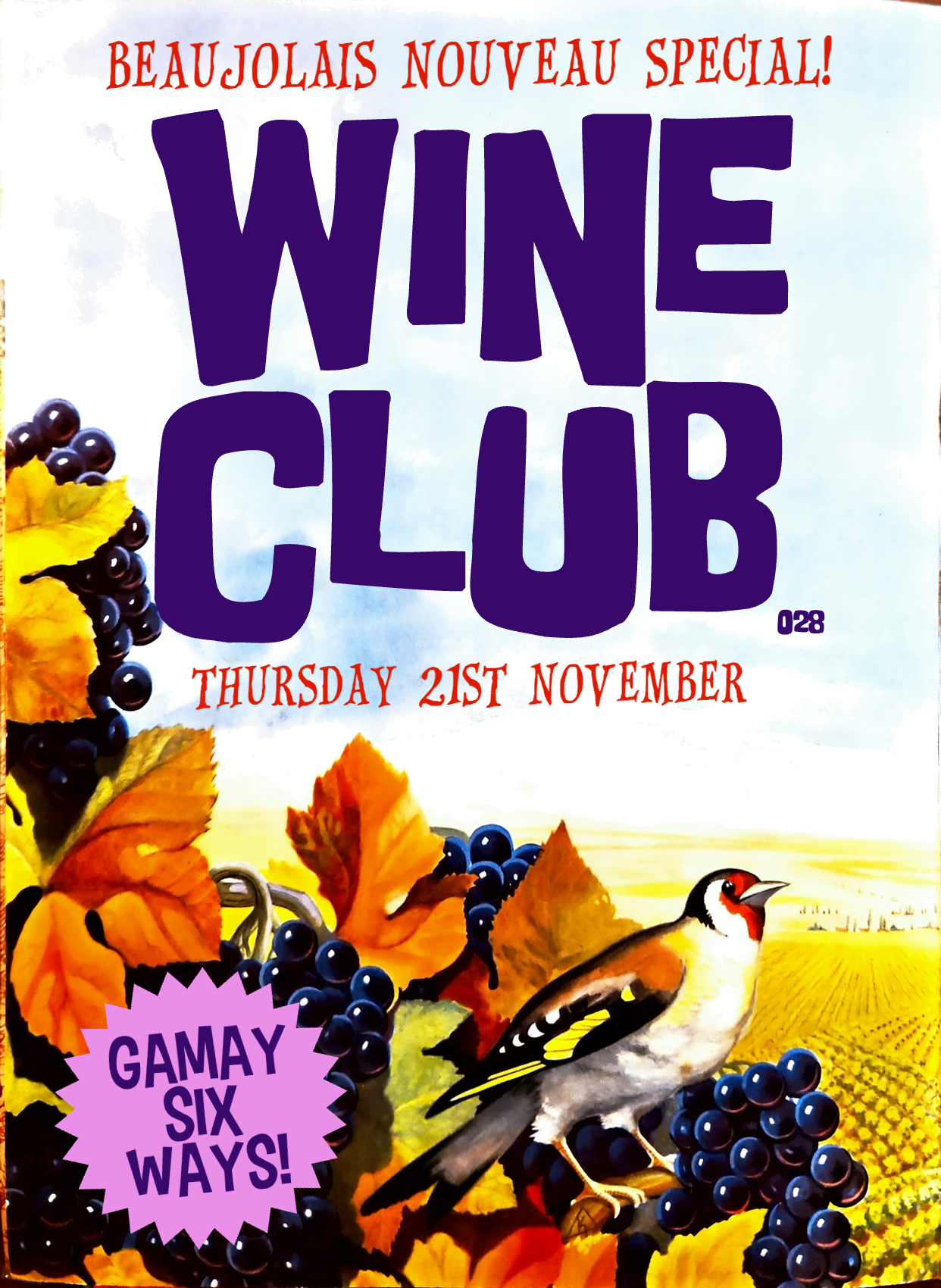 Wine Club 028 Date Announced