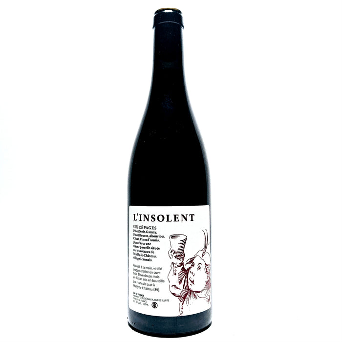 <p>Gamay / Pinot Noir blend<br>L'Insolent Six Cépages 2020<br>Francois Écot</p>