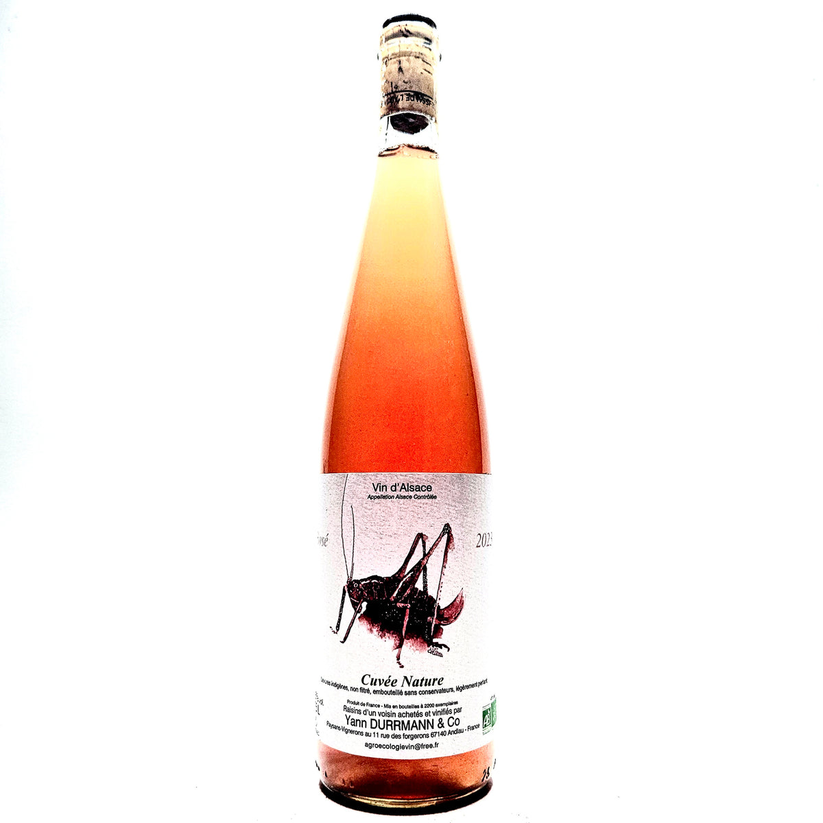 Rosé 2023 | Yann Durrmann | Organic Natural Wine — Highbury Library