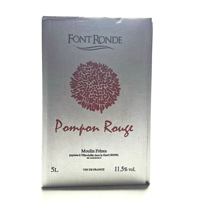 <p>Aramon blend<br>Pompon Rouge 2024 5 litre BIB<br>Mas de la Font Ronde</p>