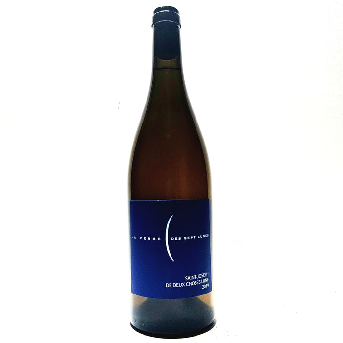 <p>Roussanne / Marsanne<br>Saint Joseph - De Deux Choses Lune 2019<br>La Ferme des Sept Lunes</p>
