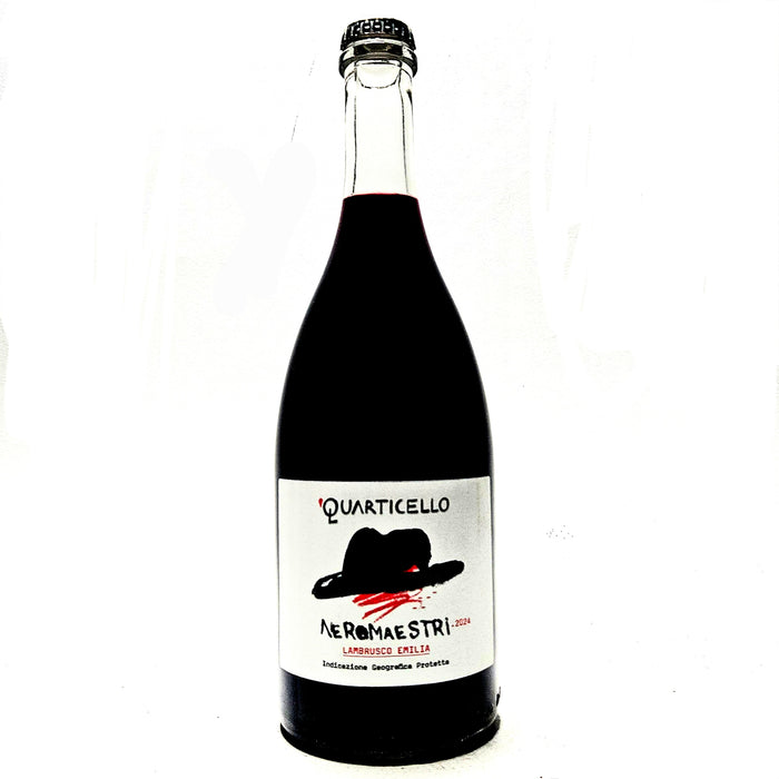 Neromaestri 2024Lambrusco Maestri Grasparossa Quarticello Roberto Maestri Italian Organic Natural Sparkling Red Wine Emiia Romagna Italy