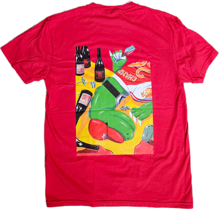 <p>Gunnersaurus - Champions!<br>Red Short Sleeve T-Shirt</p>