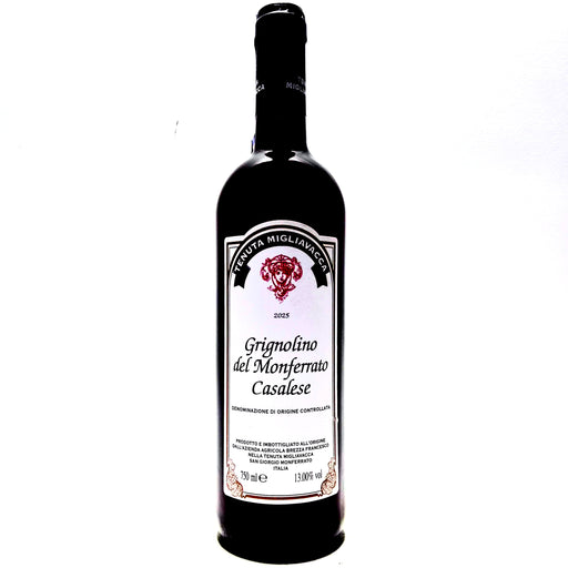 Grignolino del Monferrato Casalese 2025 Tenuta Migliavacca Italian Organic Natural Red Wine piedmont Monferrato Italy