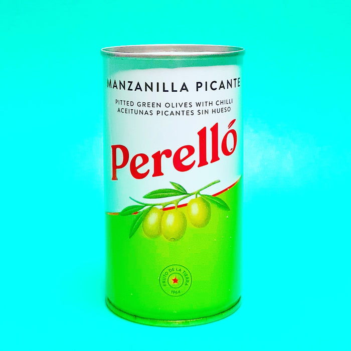 <p>Manzanilla Picante Olives<br>Perelló<br>150g</p>